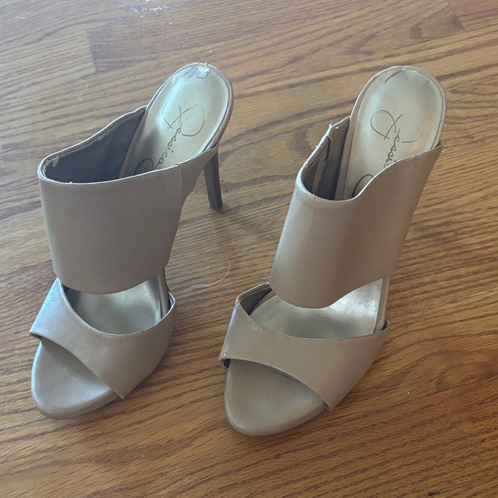 Jessica Simpson Beige Heeled Sandals